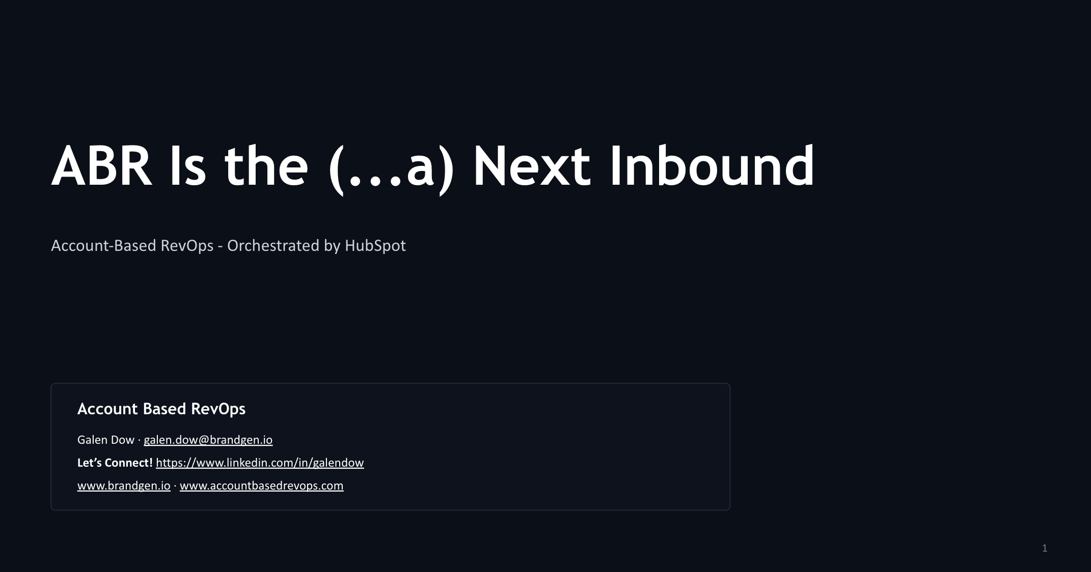 account based marketing platform